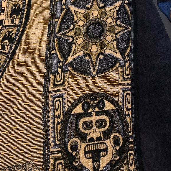 San Eduardo Mayan Aztec Calendar Woven Blanket Throw - Picture 6 of 6